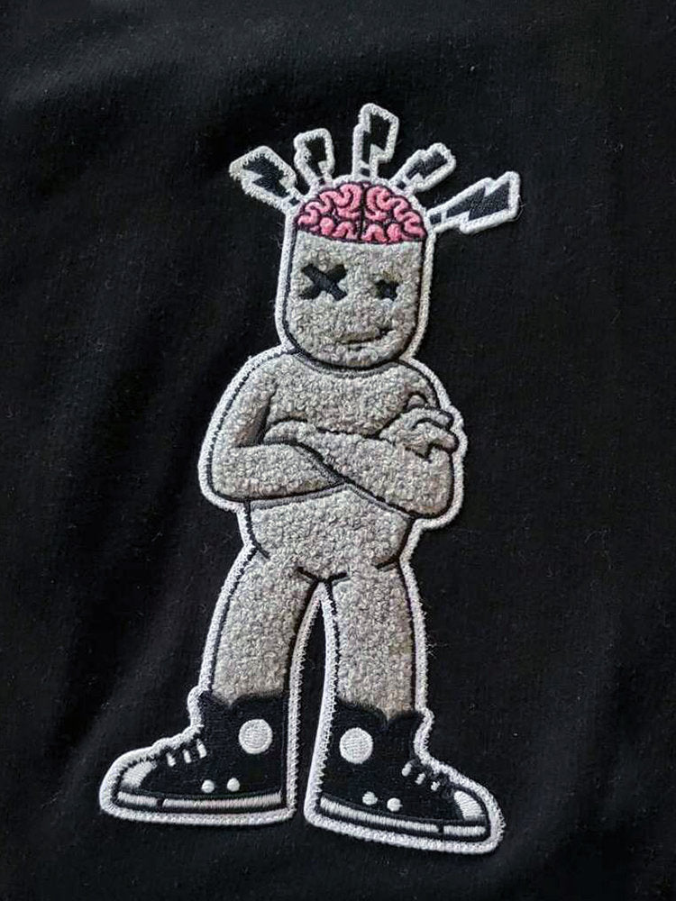 Fiend 4 Dopeness - Mascot Bling Crop Top Hoodie