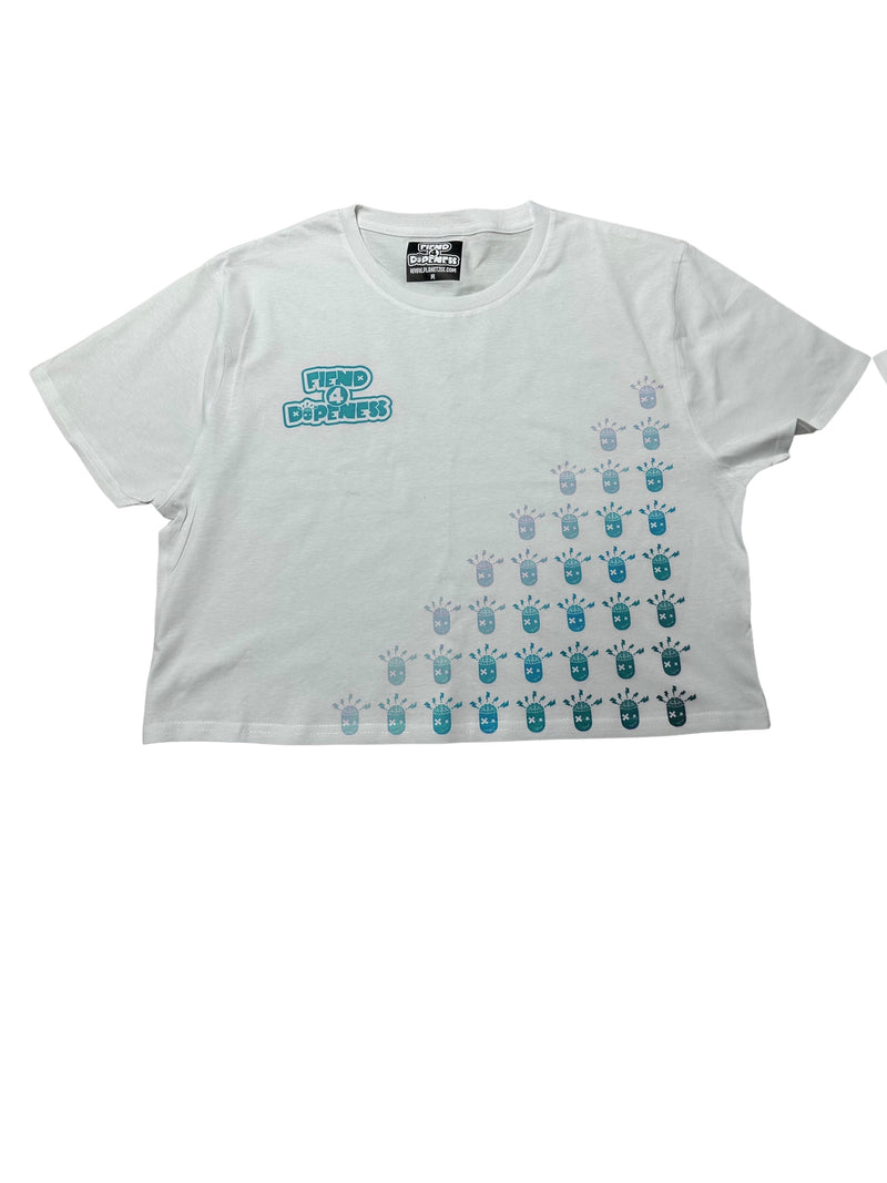 Fiend 4 Dopeness Single Ombre Crop Top T- Shirt