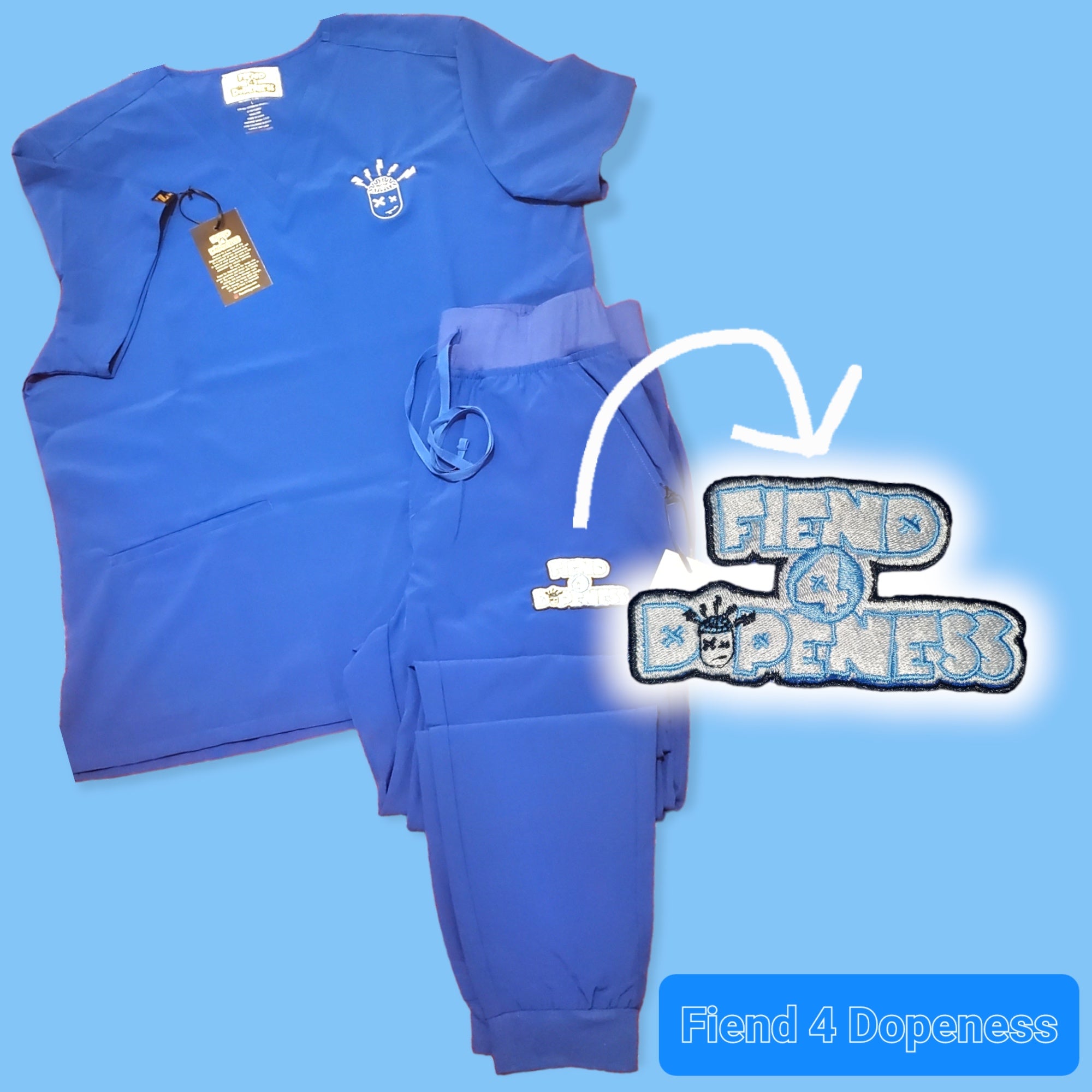 Fiend 4 Dopeness Triple Greatness Medical Scrubs
