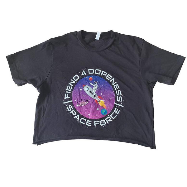 Fiend 4 Dopeness "Space Force" Crop Top Tee