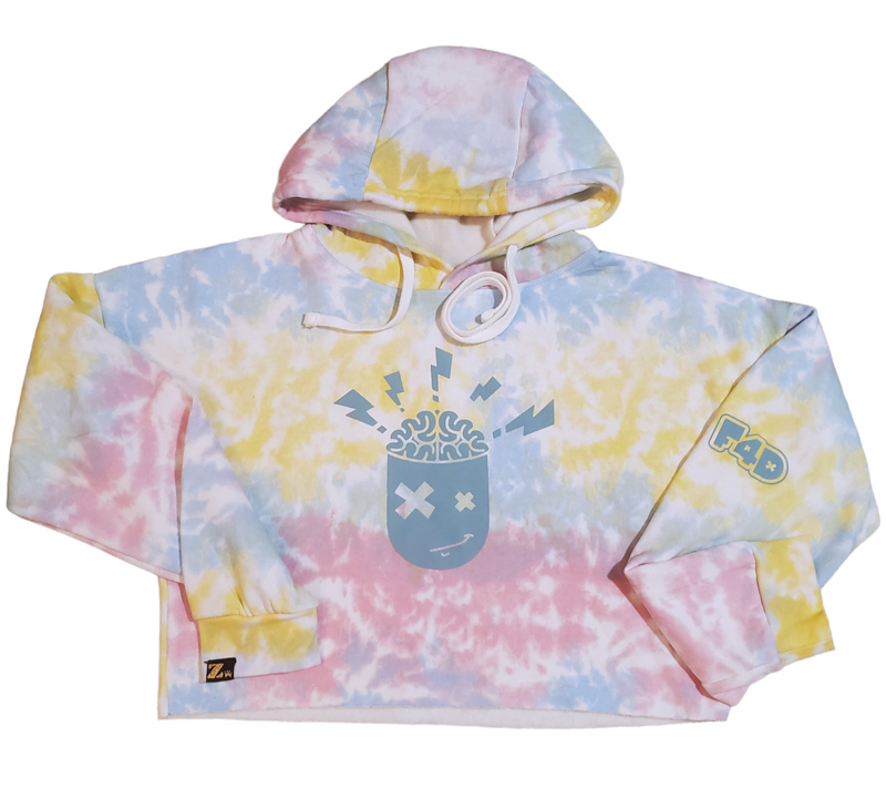 Fiend 4 Dopeness- Cotton Candy Crop Top Hoodie